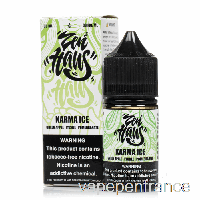 Karma Ice - Sels Zen Haus - Stylo Vape 30 Ml 30 Mg